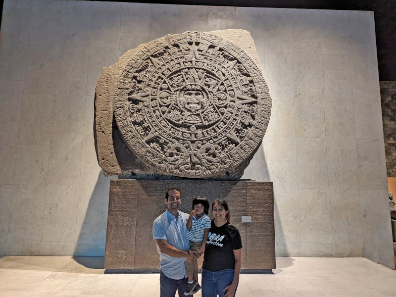 At the Anthropology Museum in Mexico City