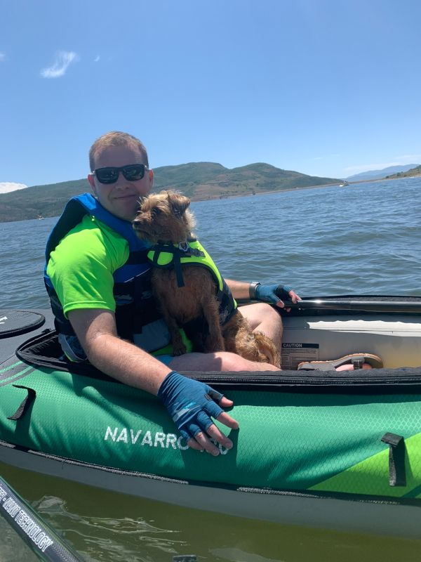 Clint & Gus Kayaking