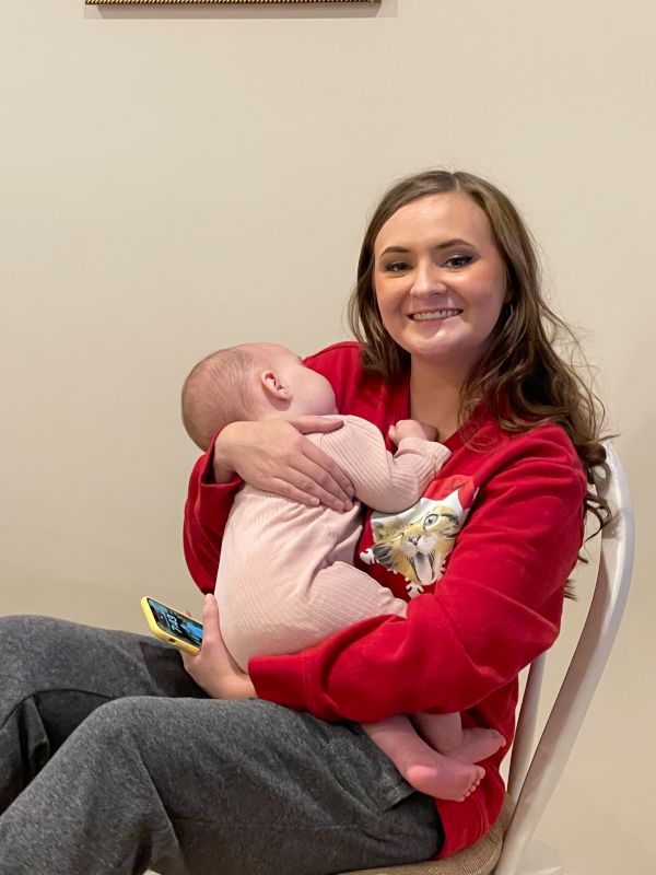 Kaitlyn With Her Baby Cousin