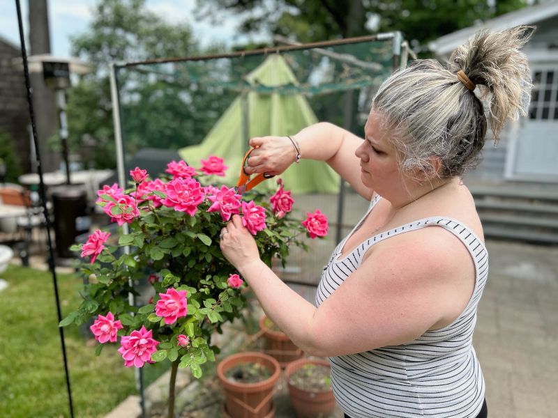 Andrea in Her Garden