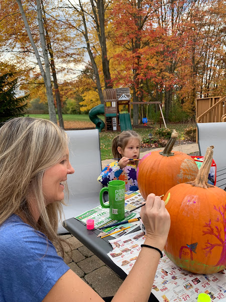 Pumpkin Painting Before Halloween