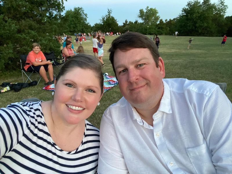 Watching Fireworks With Neighbors