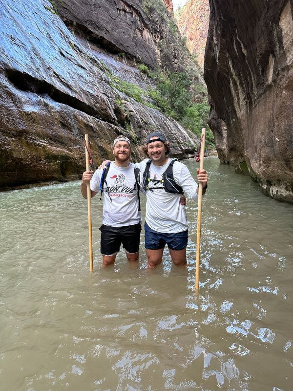 Hiking the Narrows in Zion