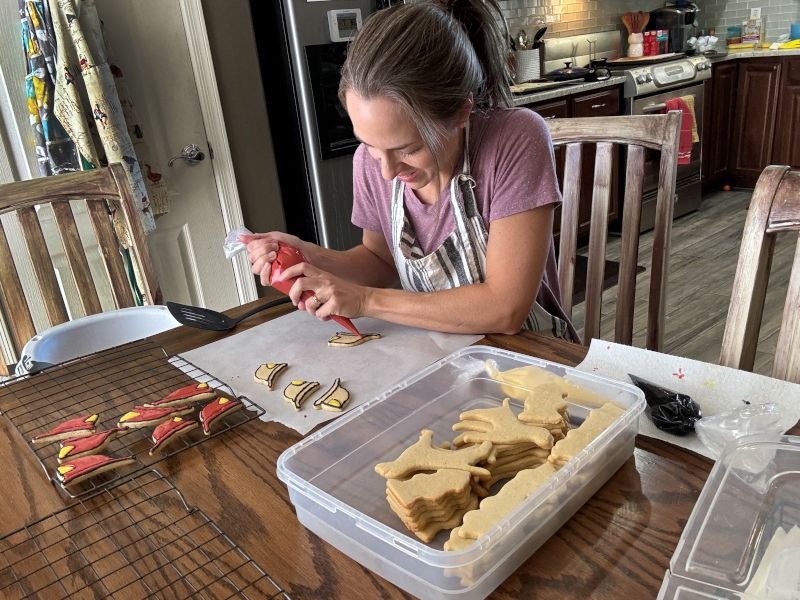 Decorating Firefighter Themed Cookies