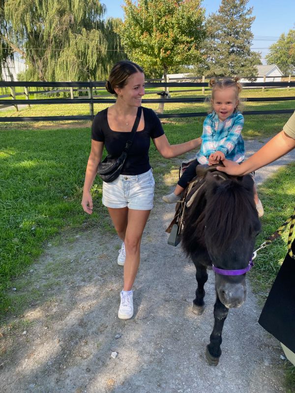 Riding a Mini Horse